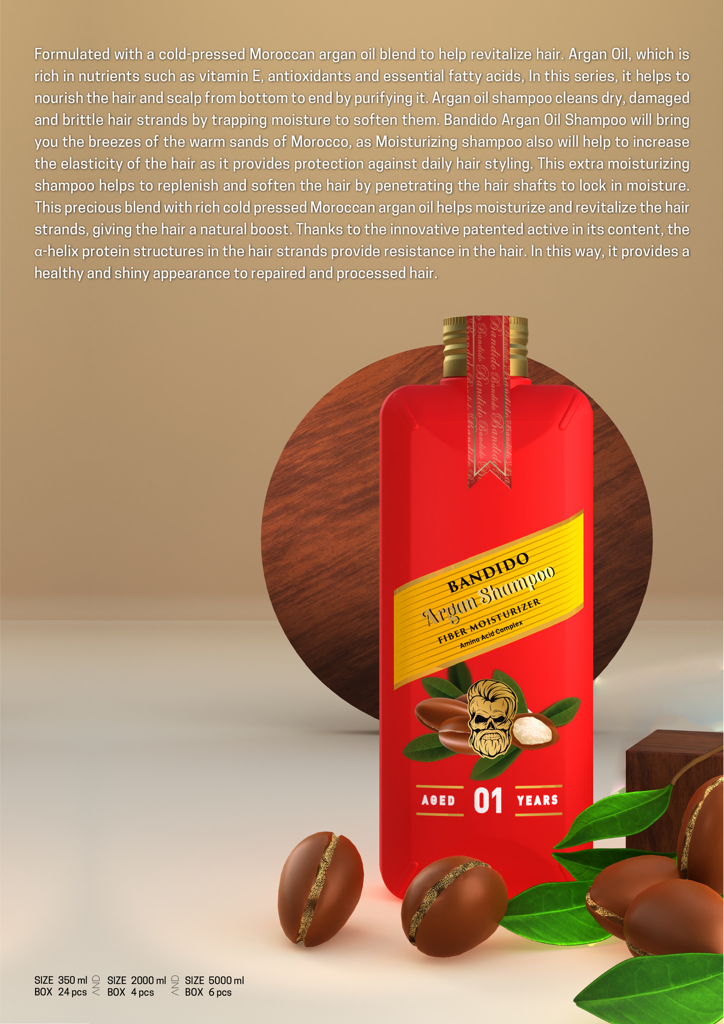 BANDIDO SHAMPOO 350 ML - ARGAN