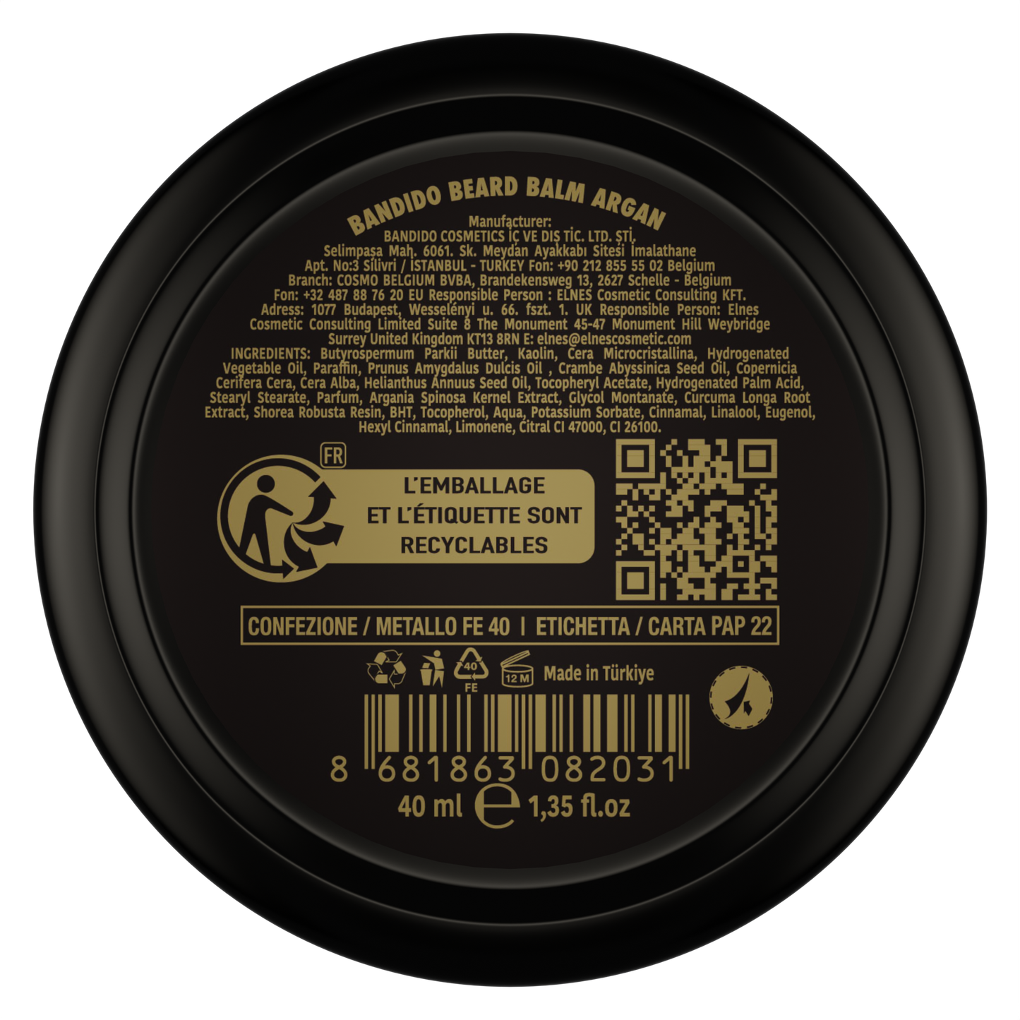 BANDIDO SKÆGBALM 40 ML - ARGAN