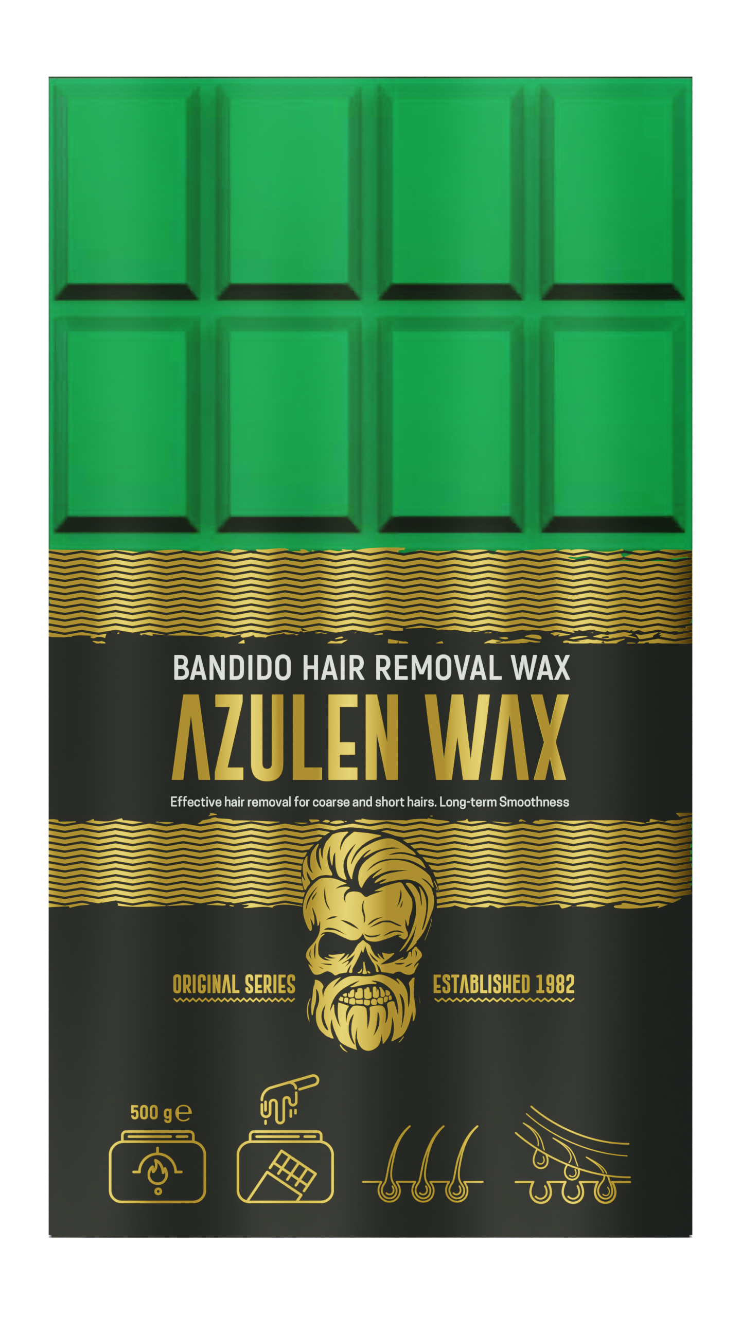 BANDIDO HAIR REMOVAL WAX 500 ML - AZULEN