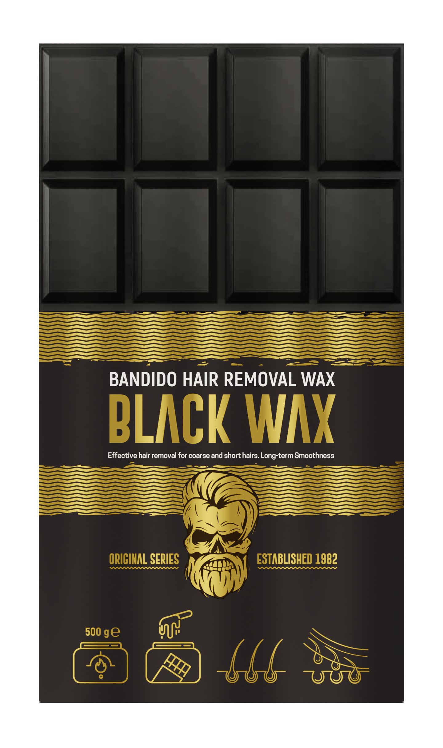 BANDIDO HAIR REMOVAL WAX 500 ML - BLACK