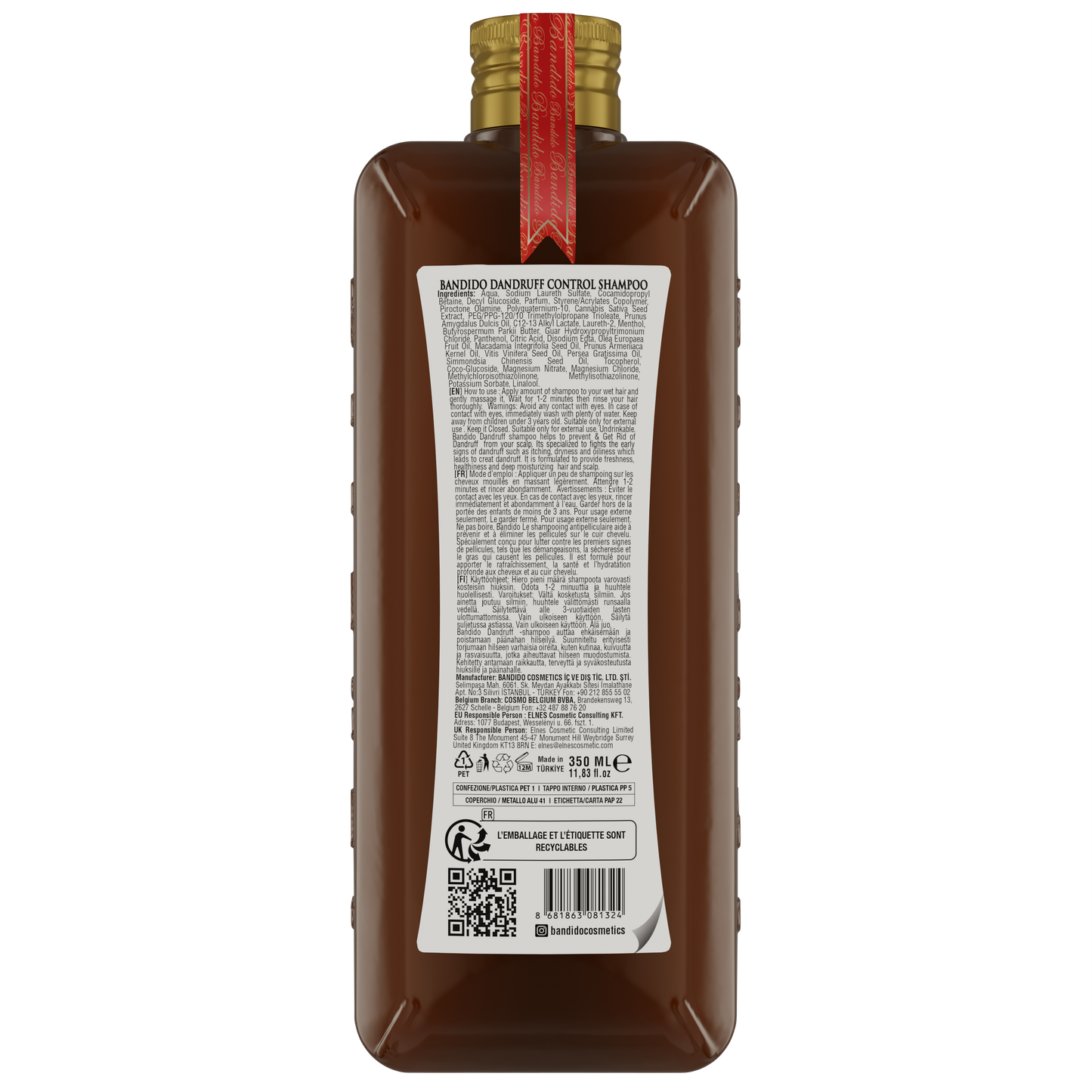 BANDIDO SHAMPOO - DANDRUFF CONTROL BCK