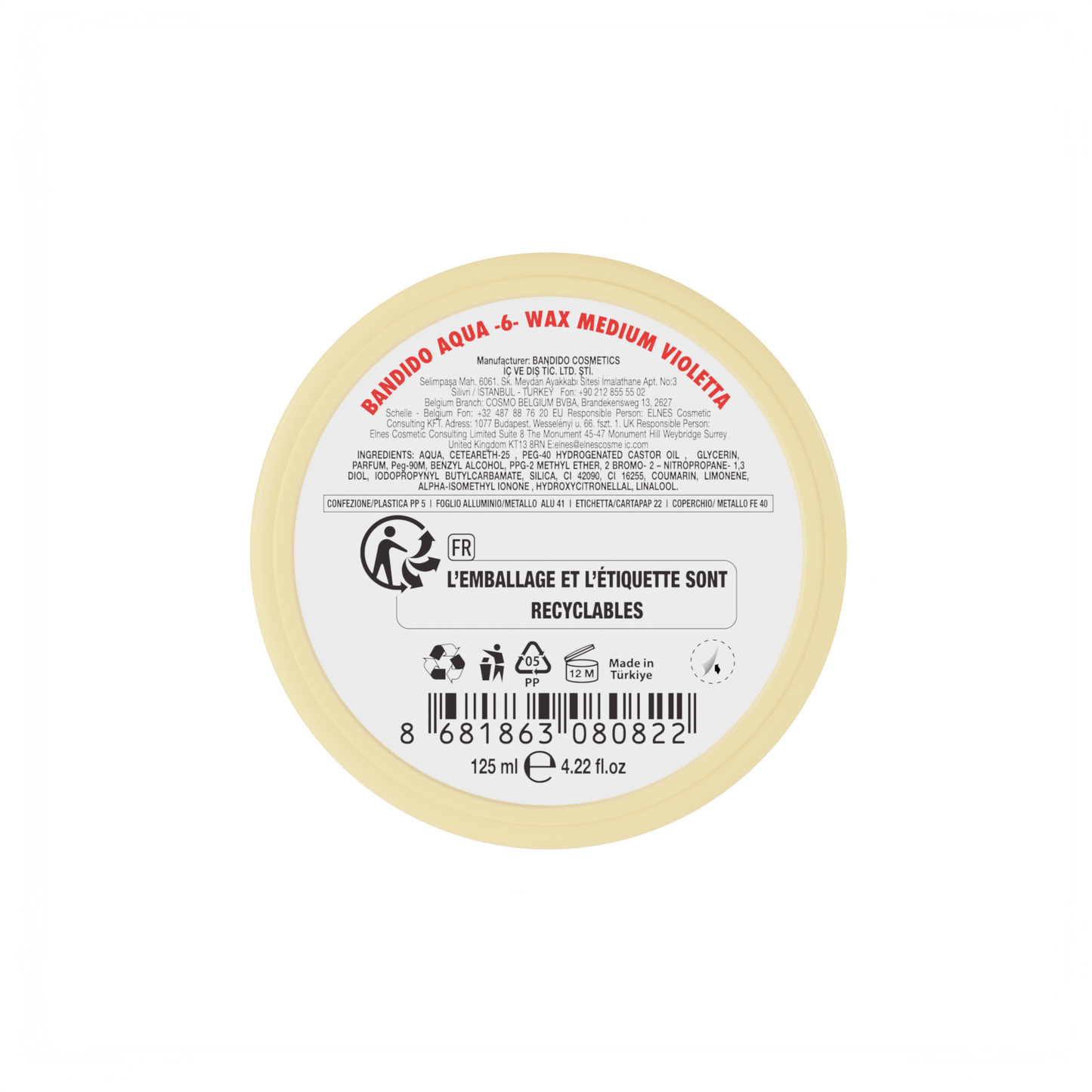 BANDIDO AQUA WAX 6 - 125 ML