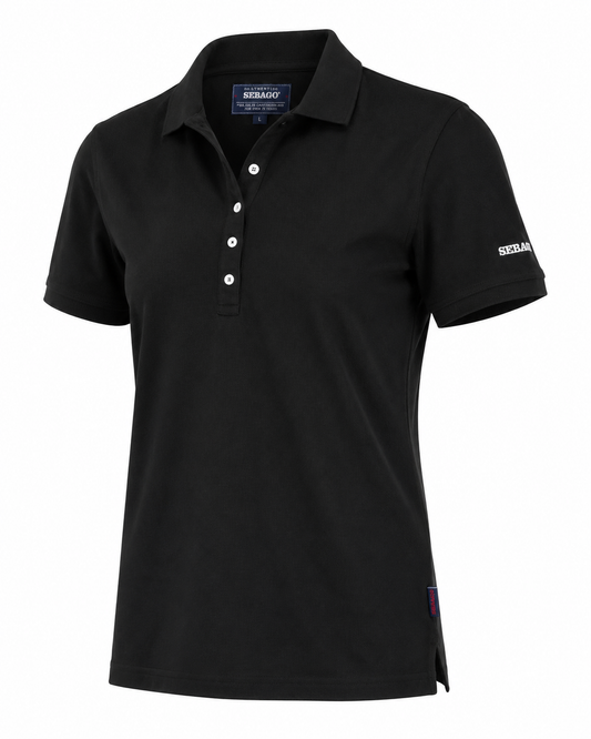 Sebago Dame Polo – Hvid | Klassisk Polo i Piqué