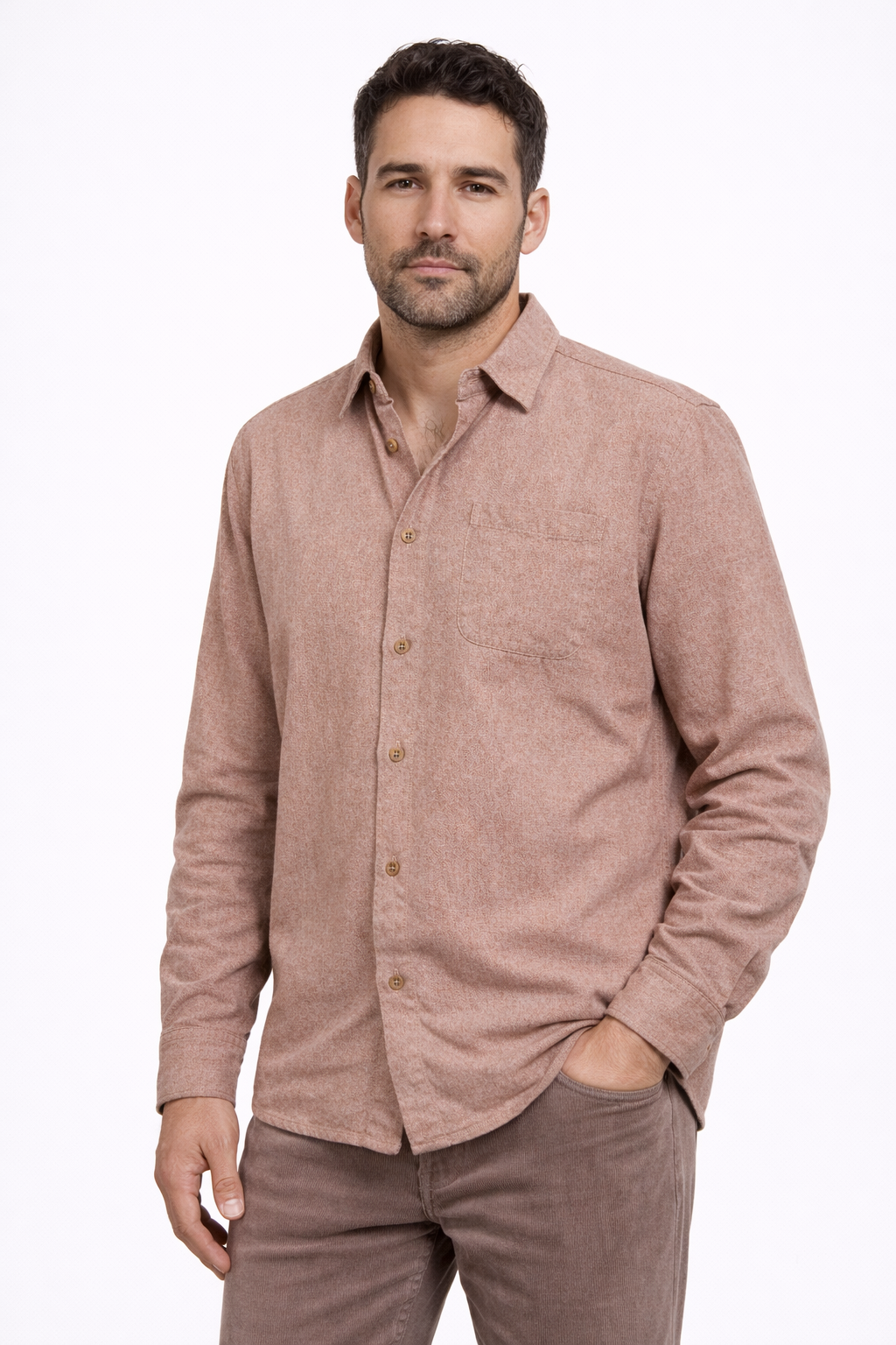 Premium Langærmet Bomulds T-shirt