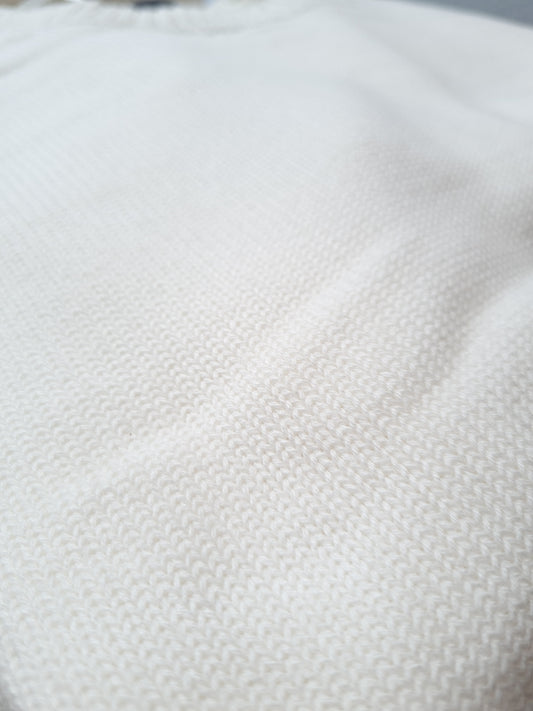 Essential Cream Cotton Knitwear