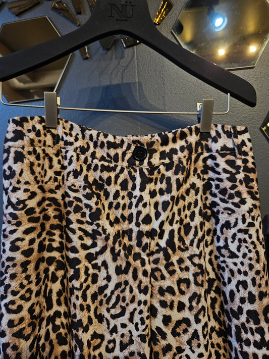 Leopard Print Pants - Relaxed Fit