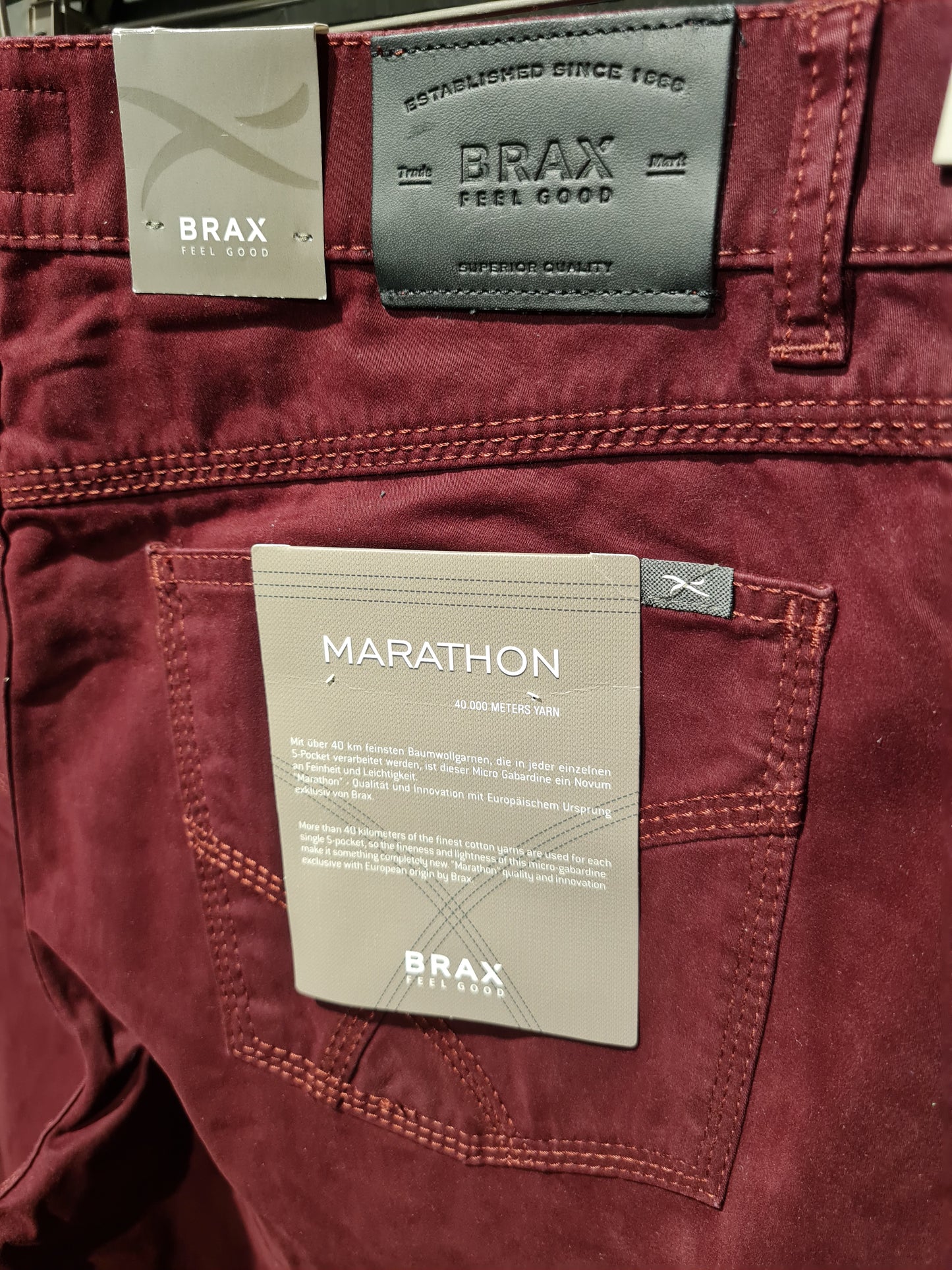 Brax Cooper Fancy Chino Outfit Set - Burgundy