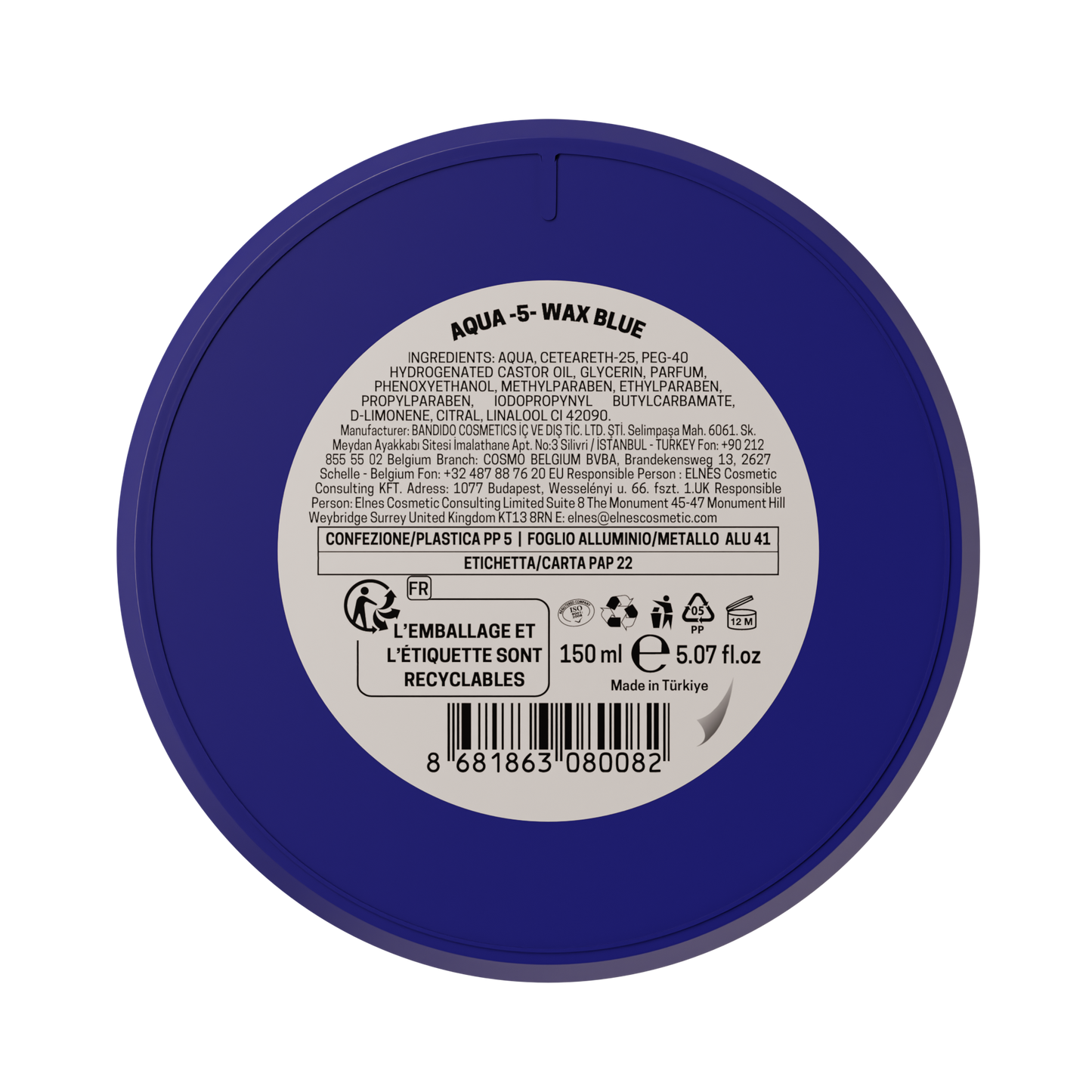 BANDIDO AQUA WAX 5 - BLÅ - 150 ML