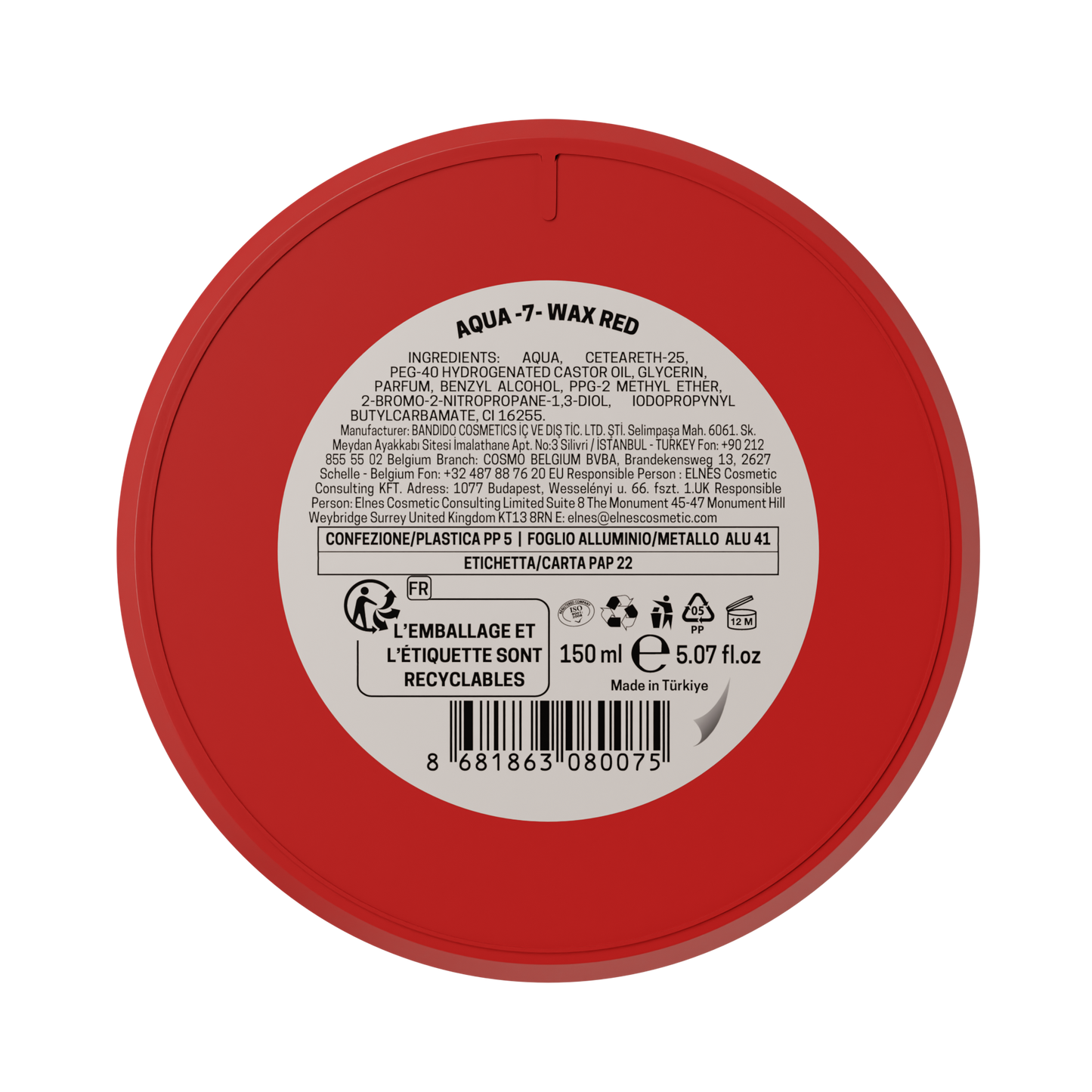 BANDIDO AQUA WAX 7 - RØD - 150 ML