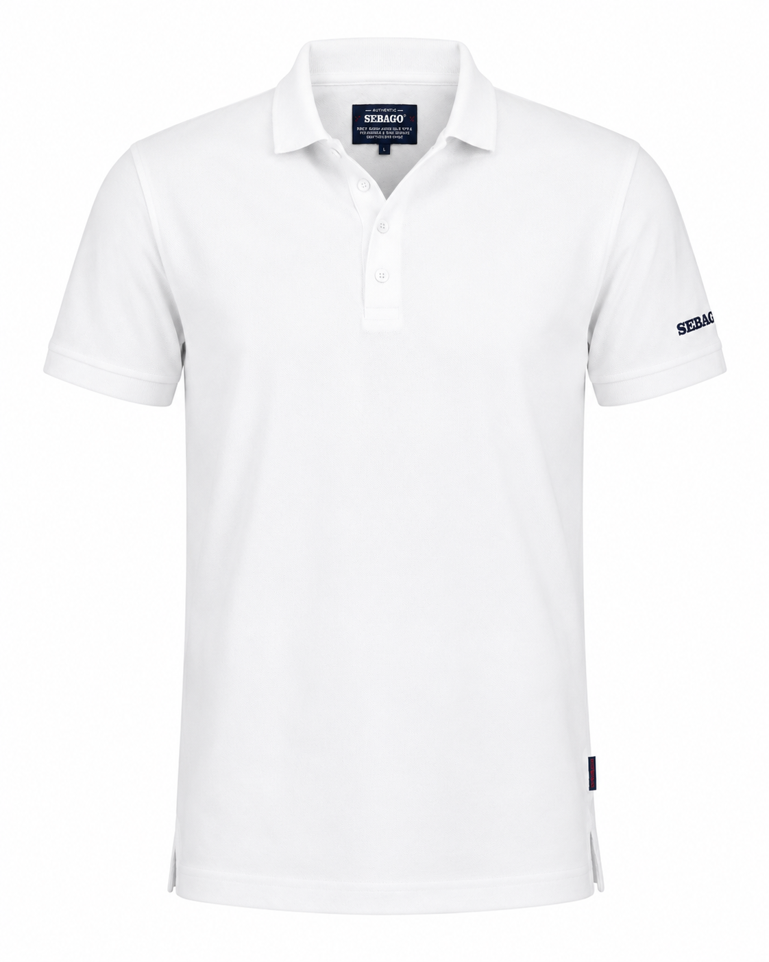 sebago-dame-polo-hvid