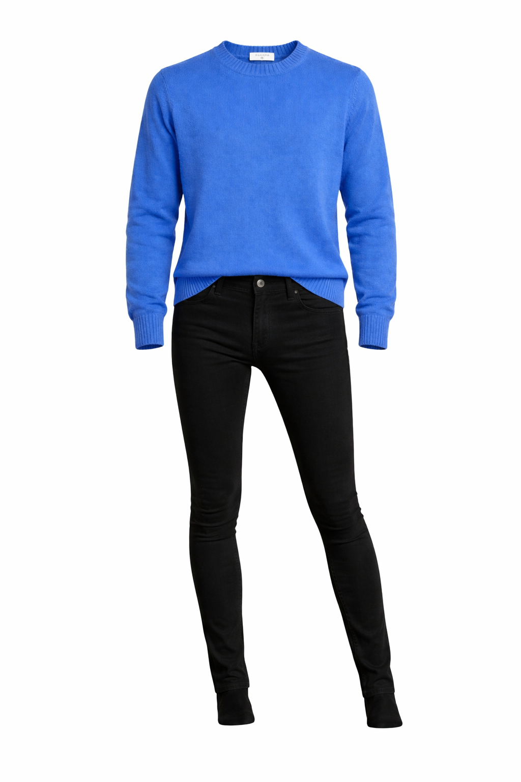 Essential Blue Cotton Knitwear